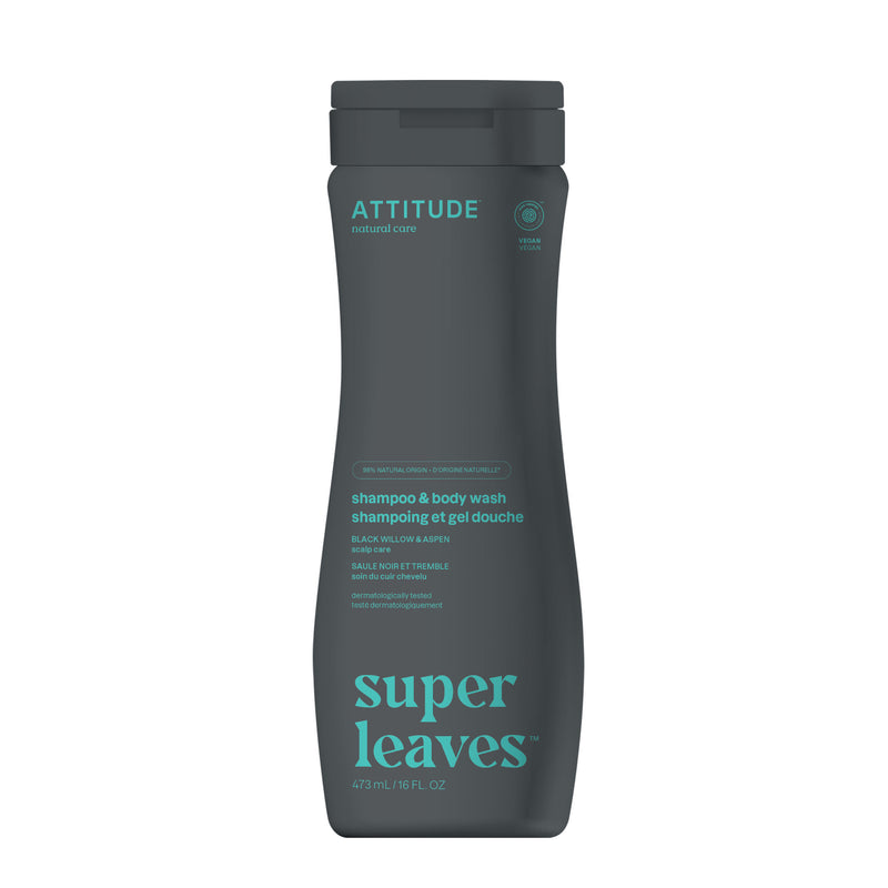 ATTITUDE Super Leaves 2-In-1 Shampoo and Body Wash Scalp Care Removes loose dandruff flakes 11005_en?_main? 473 mL