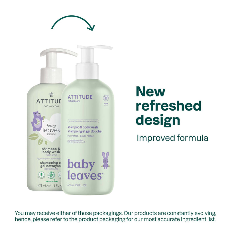 ATTITUDE baby leaves™ 2-In-1 Shampoo and Body Wash Sweet Apple 16614_en? Sweet Apple