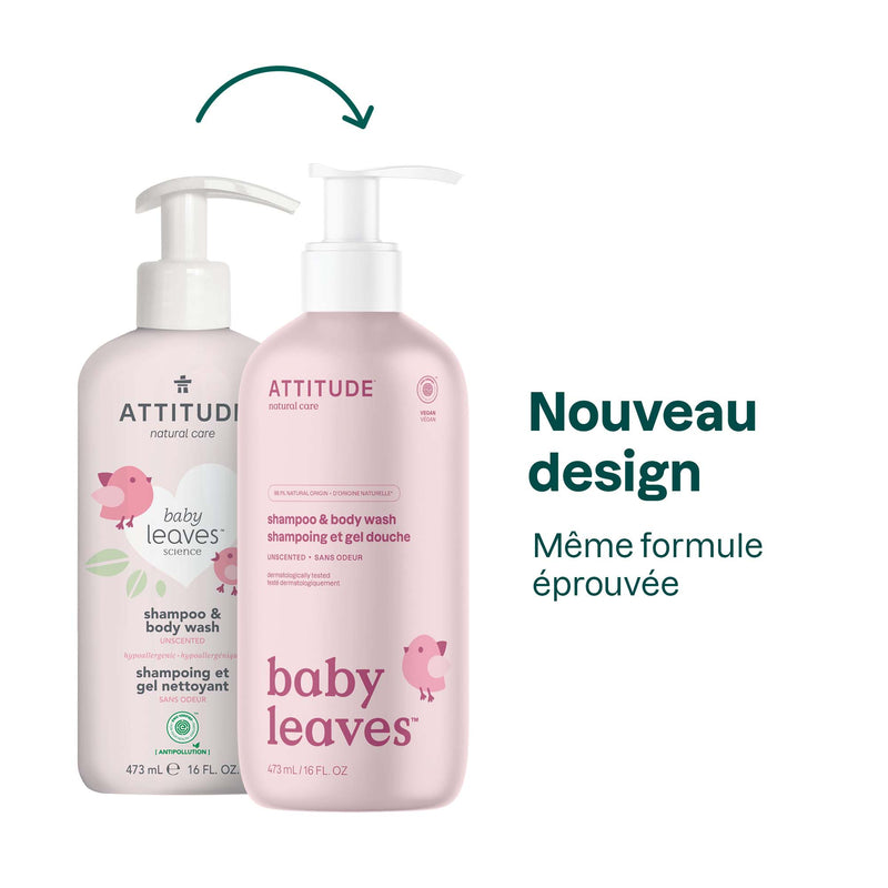 16615 ATTITUDE Baby Leaves™ - 2-en-1 Shampooing et gel nettoyant bébé Sans odeur _fr?
