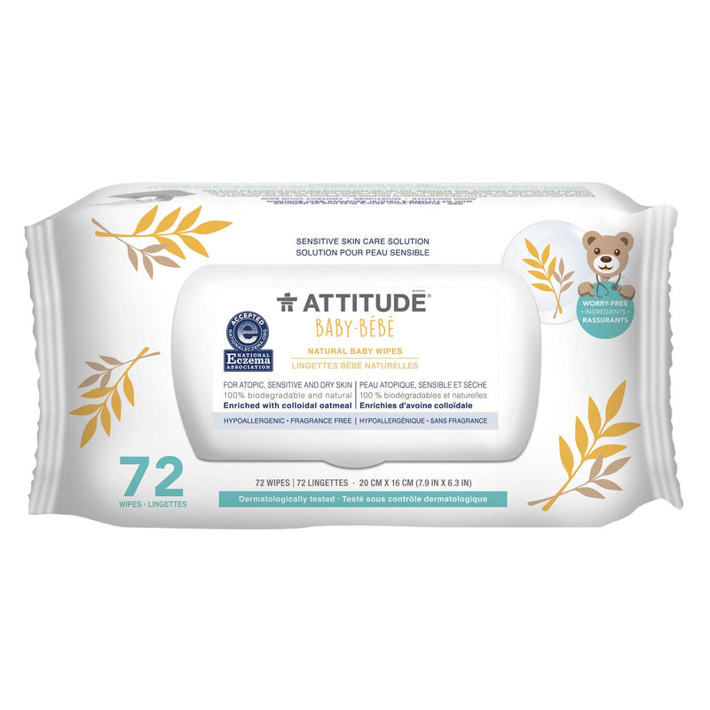 ATTITUDE Baby Eczema Solution Baby Wipes Enriched with oatmeal 60700_en?_main? 1 unit