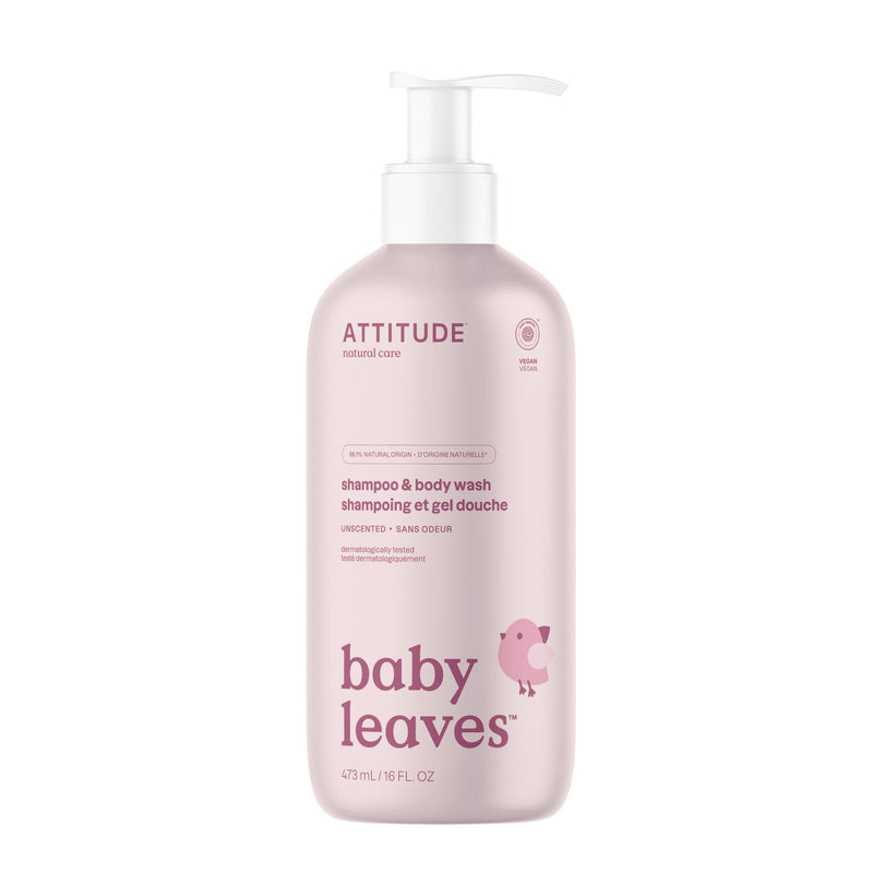ATTITUDE baby leaves™ 2-In-1 Shampoo and Body Wash Unscented 16615_en?_main? Unscented