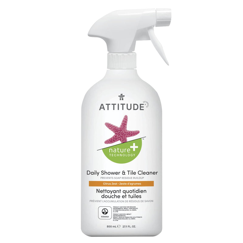 ATTITUDE Nature+ Daily Shower & Tile Cleaner Citrus Zest 10380_en?_main? Bottle 800 mL