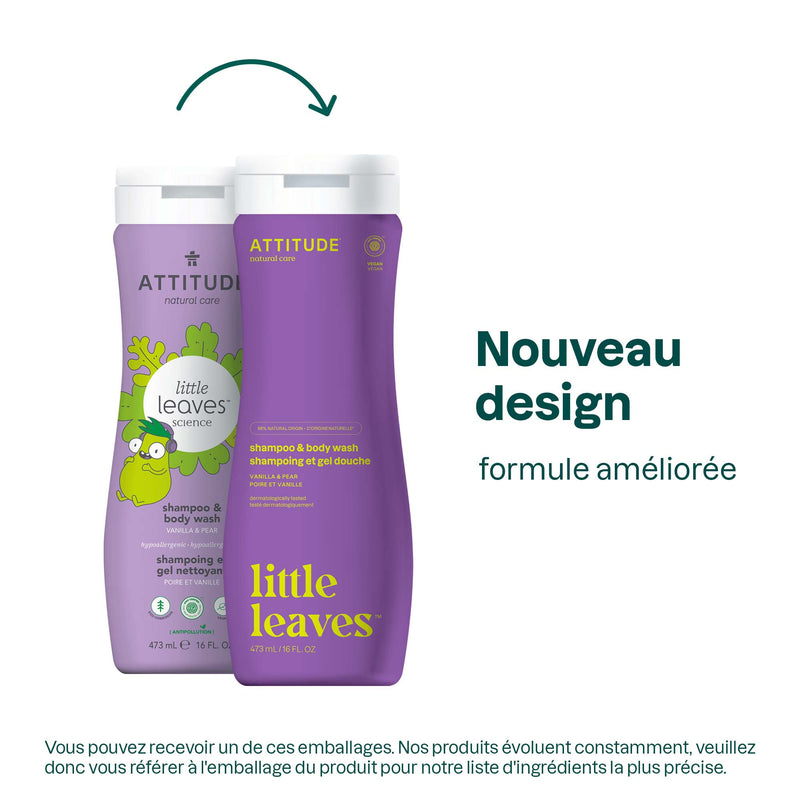 ATTITUDE little leaves™ shampoing et gel douche - 473 mL 11015_fr? Poire et Vanille / 473 mL