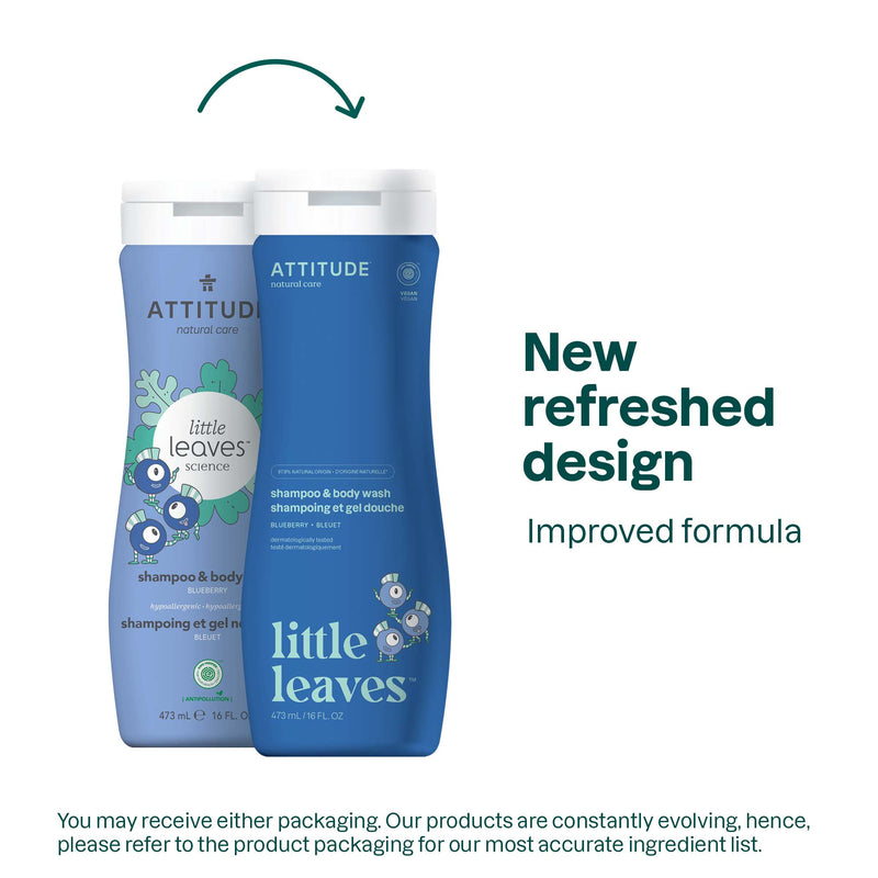 ATTITUDE little leaves™ Shampoo and Body Wash 2-in-1 for kids Blueberry 473 mL 11016_en? Blueberry / 473 mL