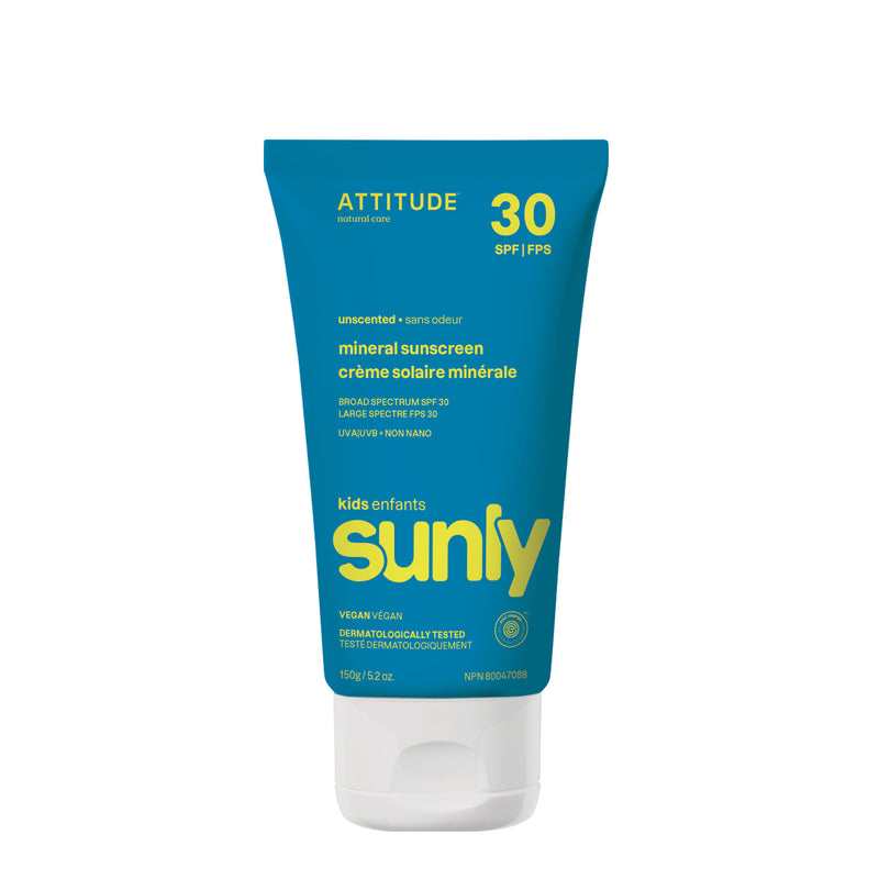 Crème solaire minérale pour enfants FPS 30 : Sunly