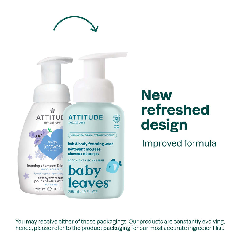 ATTITUDE baby leaves™ 2-in-1 Hair and Body Foaming Wash Good Night 16633_en?