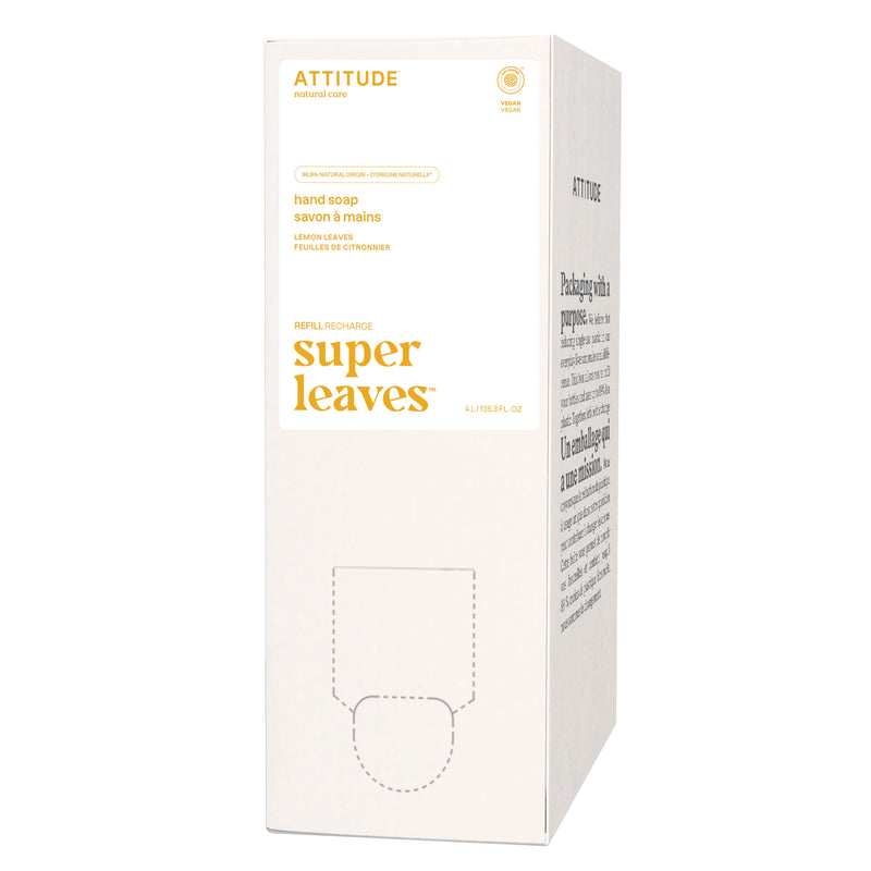 ATTITUDE Eco-Refill liquid hand soap Super leaves™ - Lemon leaves 84092-2_en?_main?- Eco-Refill 4L