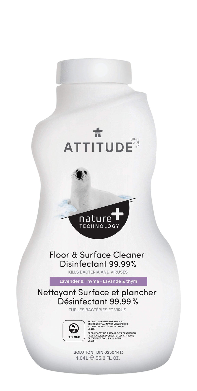 ATTITUDE Nature+ Floor & Surface Cleaner Disinfectant 99,99% Lavender & Thyme 10512_en?_main? general