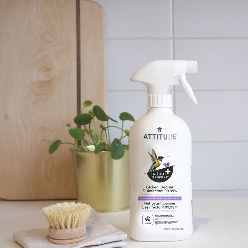 ATTITUDE Nature+ Kitchen Cleaner Disinfectant Lavender Thyme 10682_en?_hover?