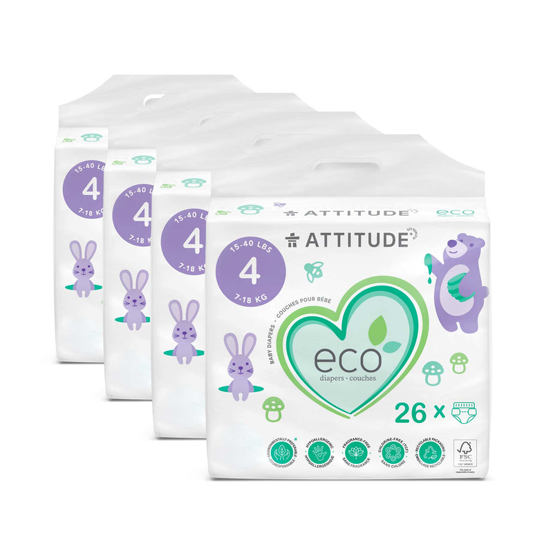 ATTITUDE Eco-friendly Biodegradable Diapers (size 4) - & Disposable BDL_4_16240_en?_main? Size 4 (Weight 15+40 lbs) / 1 unit (5% discount)