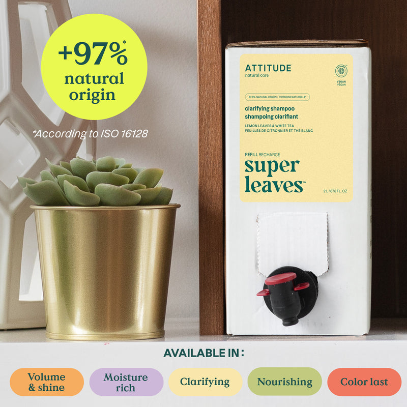 BULK to go Shampoo Clarifying : Super leaves™ : Deep cleaning and Restores brilliance 81022_en? Eco-Refill 2L