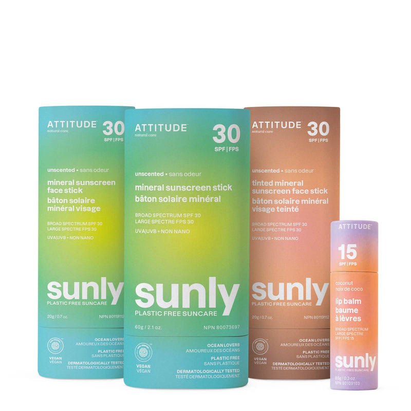 Coffret crèmes solaires minérales sans plastique FPS 30 : Sunly