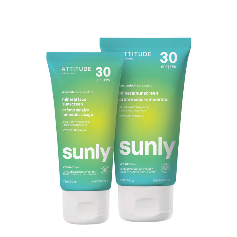 Duo crèmes solaires minérales FPS 30 : Sunly